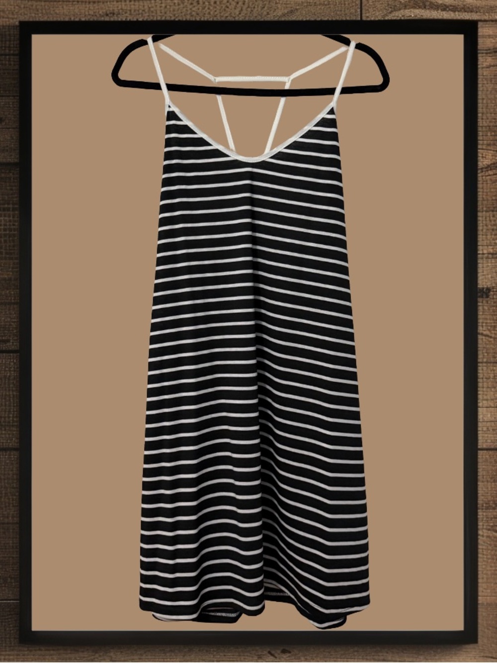 BOGO! Black and White Midi Slip Dress